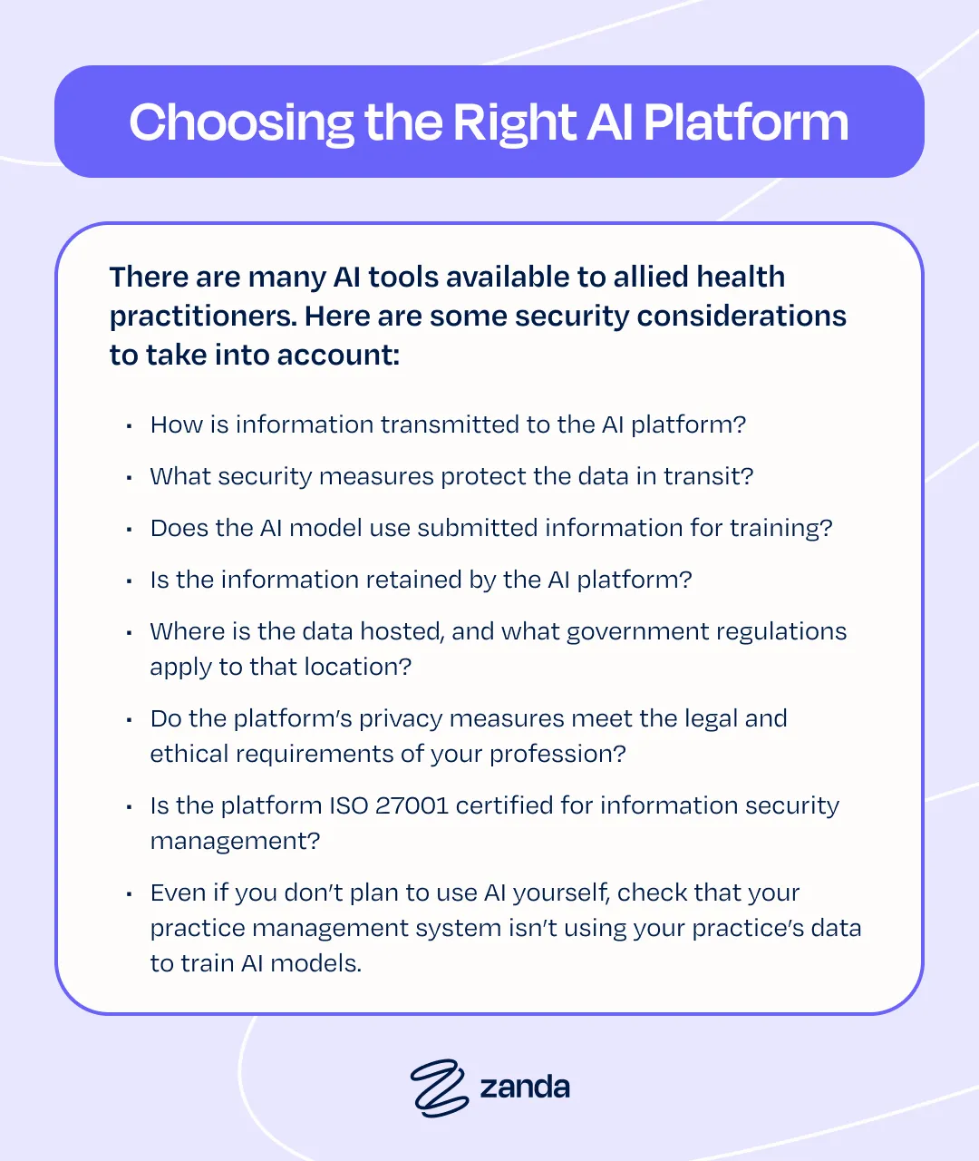 Choosing the right AI platform for allied health