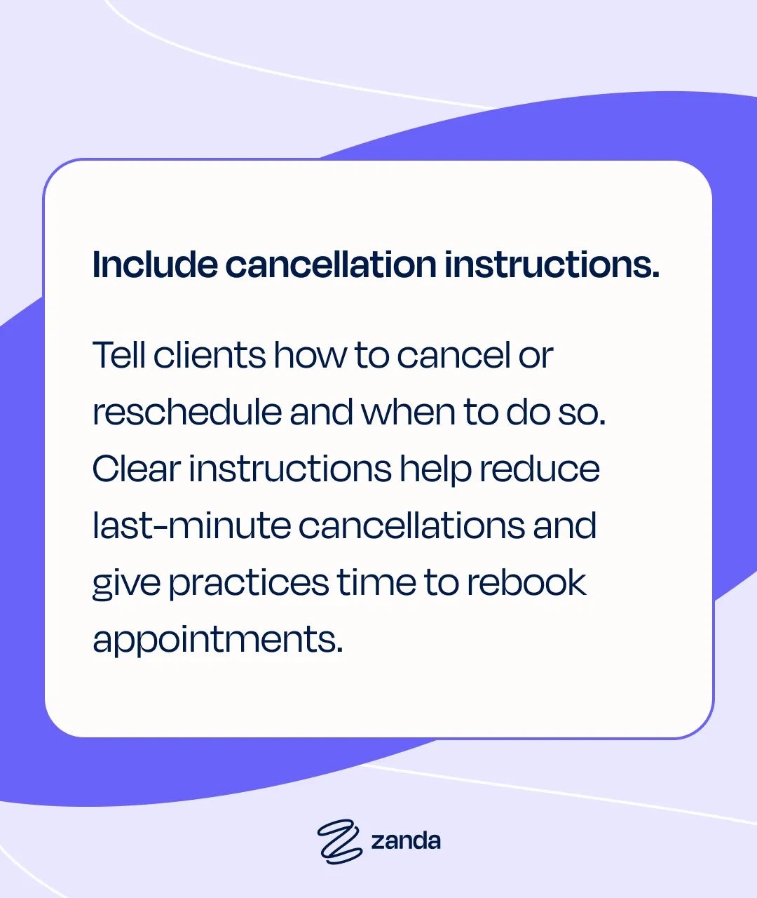 Appointment confirmation SMS template example