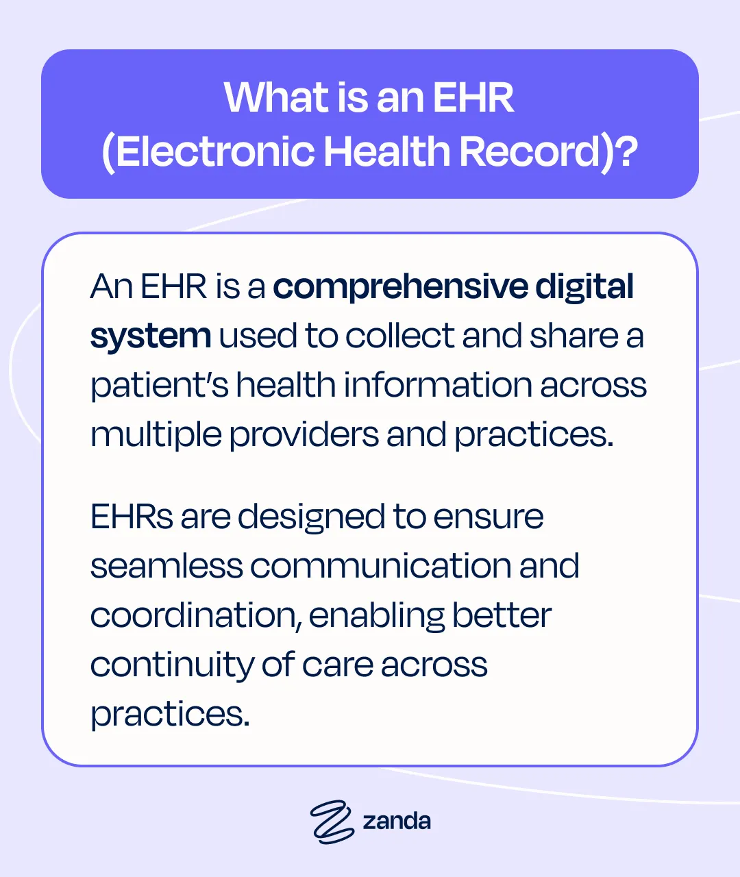 What is an EHR (Electronic Health Record)