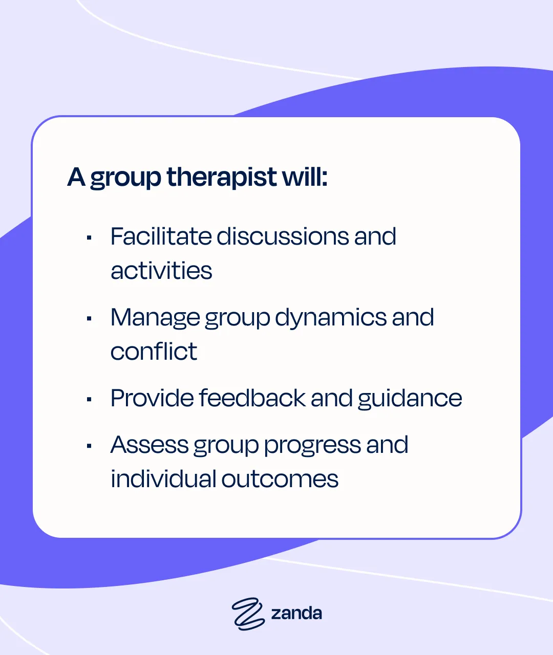 Therapist facilitating a group therapy session