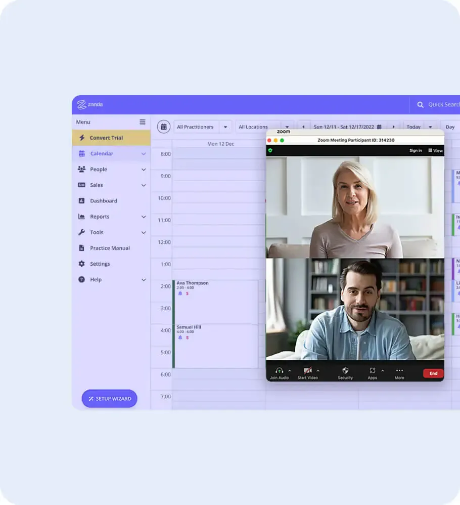 Zanda compared to other practice management software