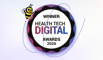 2026 Health Tech Digital Awards — Best Healthcare Technology Solution of the Year badge