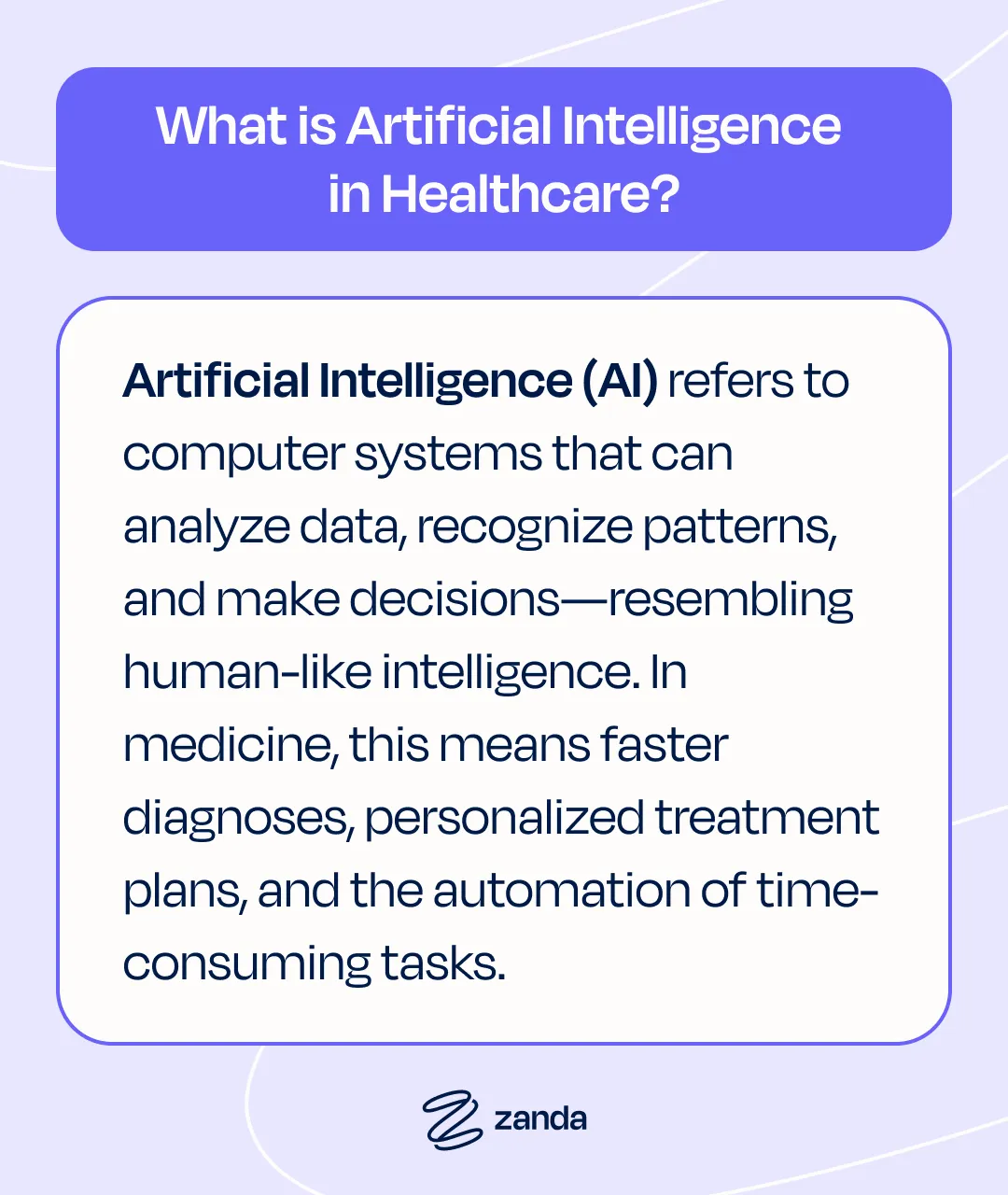 What is artificial intelligence in healthcare