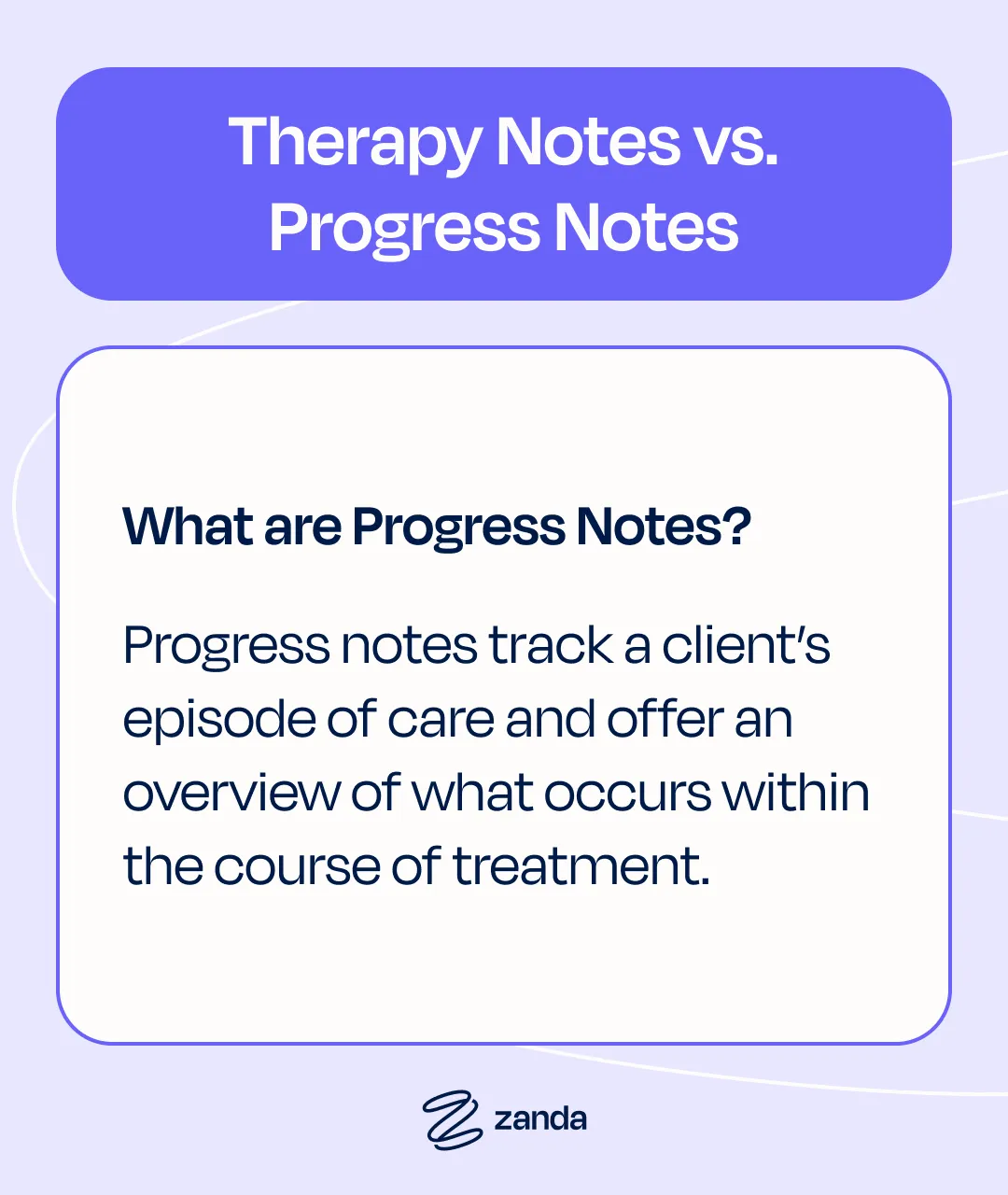Therapy notes vs progress notes comparison