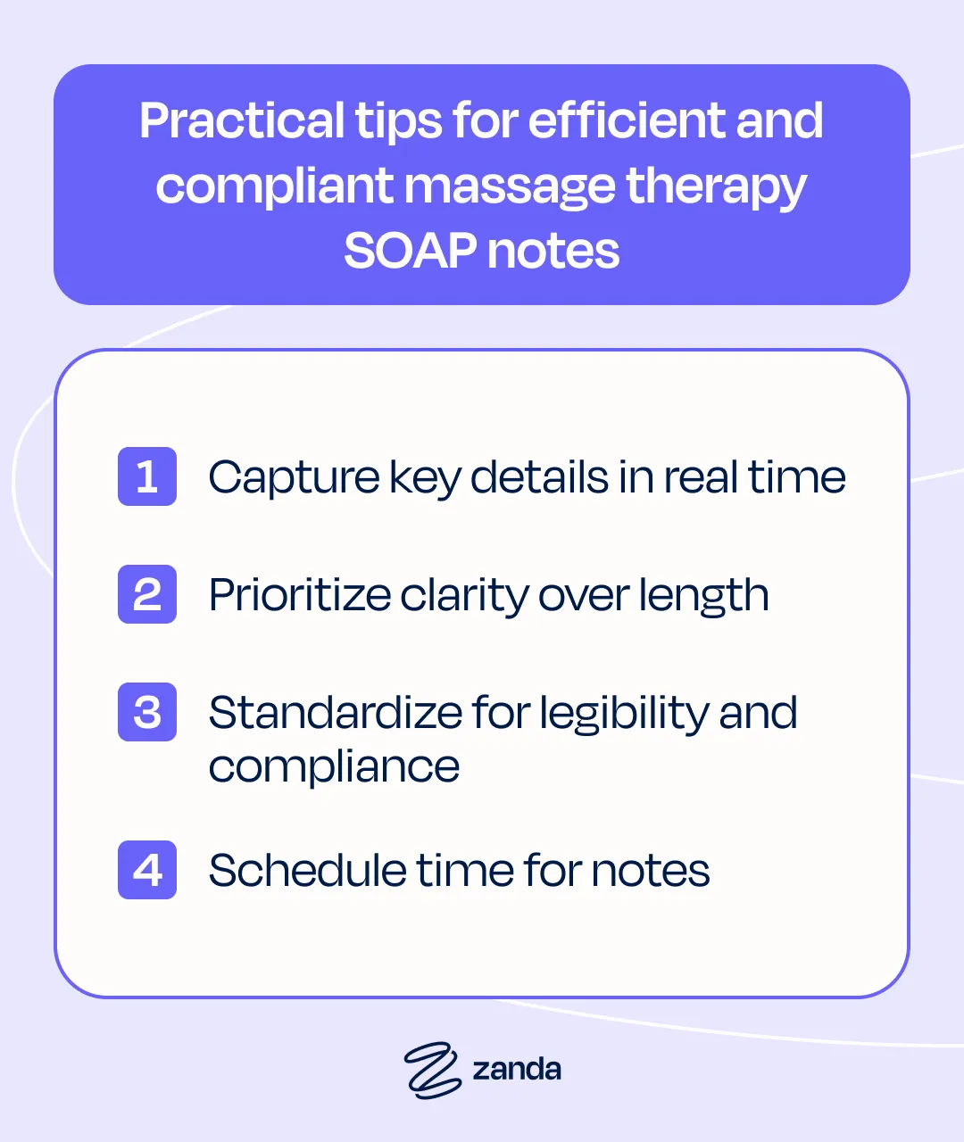 Practical tips for efficient and compliant massage therapy SOAP notes