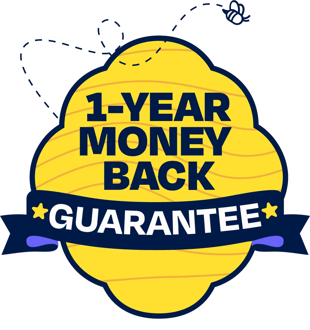 1-Year Money-Back Guarantee badge