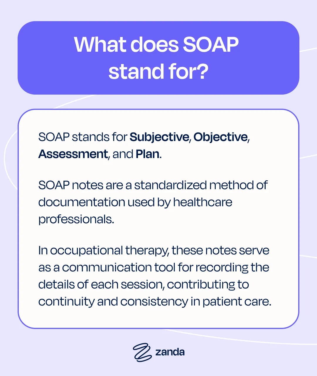 What does SOAP stand for